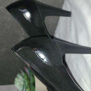 Via Spiga 7 1/2 Black Suede Etica heels